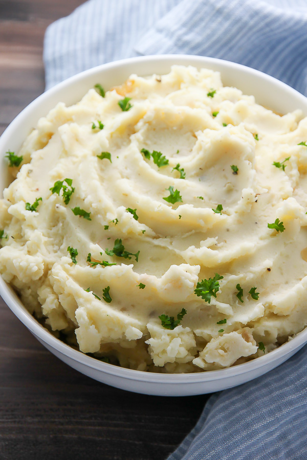Roasted Garlic and Caramelized Onion Mashed Potatoes