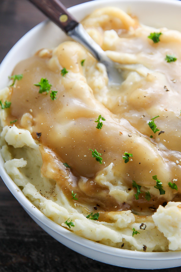 Roasted Garlic and Caramelized Onion Mashed Potatoes