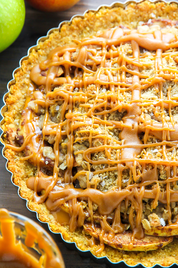 Salted Caramel Apple Tart