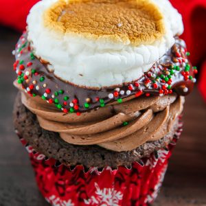 Like a cup of hot cocoa in cupcake form! ← Even more amazing than it sounds!