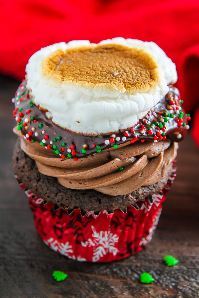 Like a cup of hot cocoa in cupcake form! ← Even more amazing than it sounds!