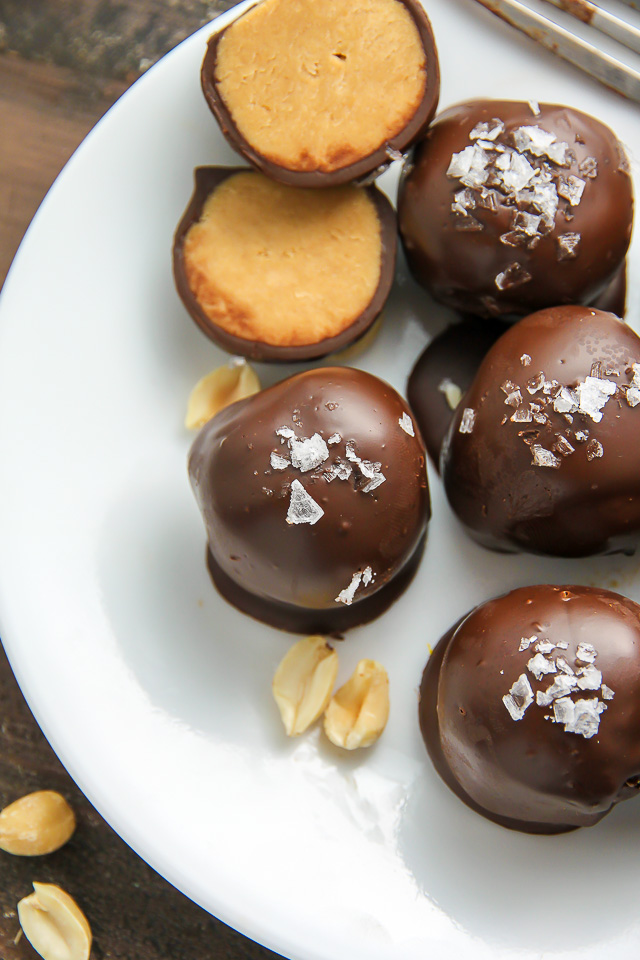 Made with creamy peanut butter, semi-sweet chocolate, flaky sea salt, and not much else! These may just be the tastiest truffles in the universe.