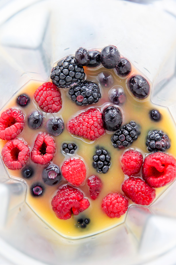 Sweet, fruity, and refreshing, this berry orange smoothie is packed with protein and flavor.