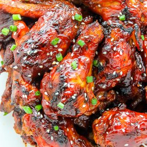 Baked and full of flavor, these wings are done in just about an hour. Dangerously easy to make and eat!