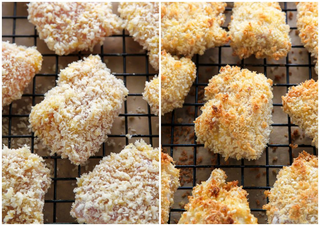 Crispy, saucy, and supremely flavorful Sesame chicken! Oven baked and ready in less than an hour.