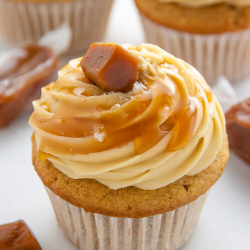 If you love salted caramel, this cupcake recipe is for you!