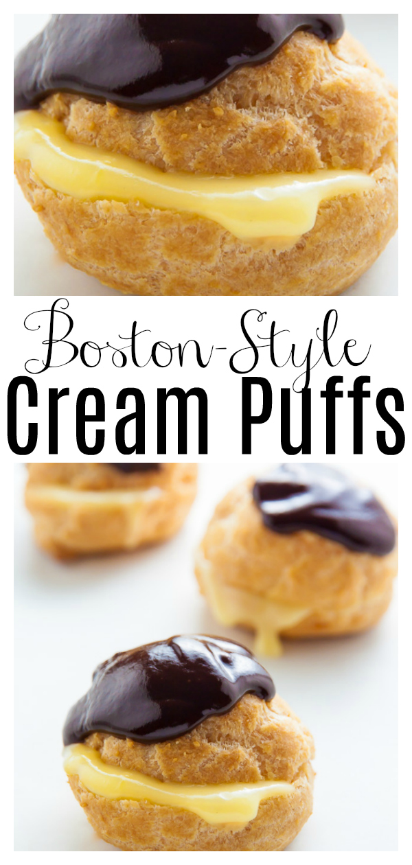 The only thing better than classic cream puffs are Boston Cream Puffs! Featuring a delicate pâte à choux shell, silky smooth Boston cream filling, and chocolate ganache, these are totally additive! And didn't last an hour in our house.