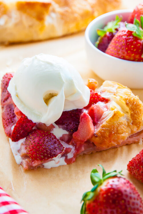 Today I'm sharing with you my super easy recipe for Strawberry Rhubarb Galette. Top it with ice cream for an extra decadent dessert.