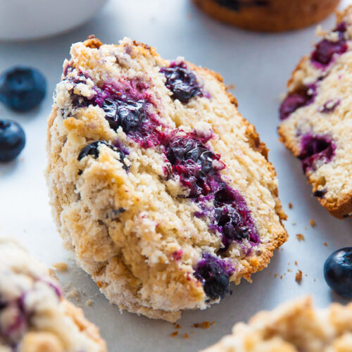 Moist and fluffy, my homemade JUMBO Blueberry Crumb Muffins are even better than the ones from the bakery!