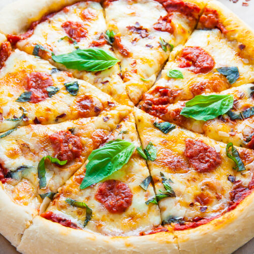 Today I'm showing you exactly how to make my favorite Margherita Pizza!