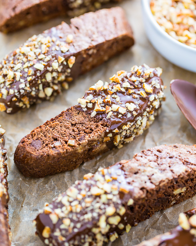 My homemade Chocolate Pecan Biscotti is crunchy, flavorful, and perfect with a cup of coffee!