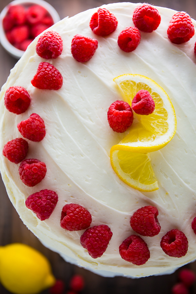 Whole Lemon Raspberry Cake.