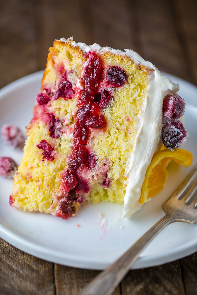 Moist and flavorful Cranberry Orange Cake!