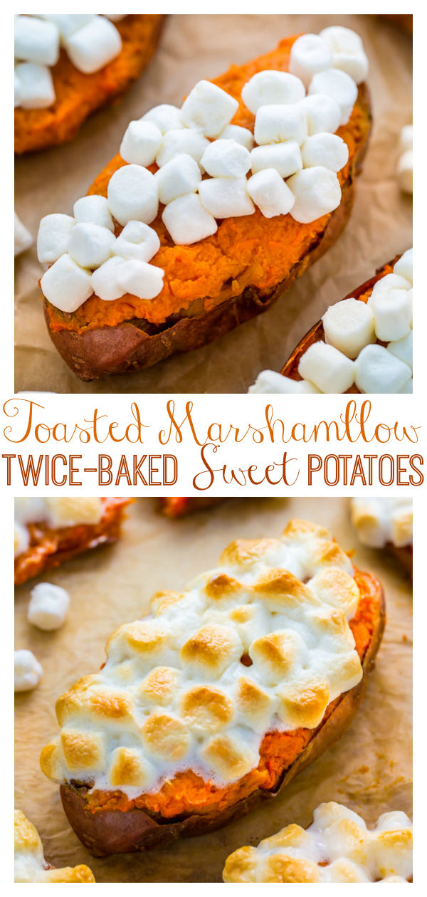 Toasted Marshmallow Twice-Baked Sweet Potatoes are a MUST try this holiday season!
