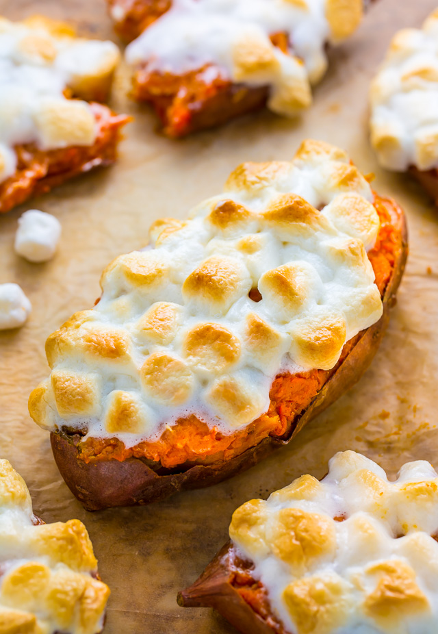 Toasted Marshmallow Twice-Baked Sweet Potatoes are a MUST try this holiday season!