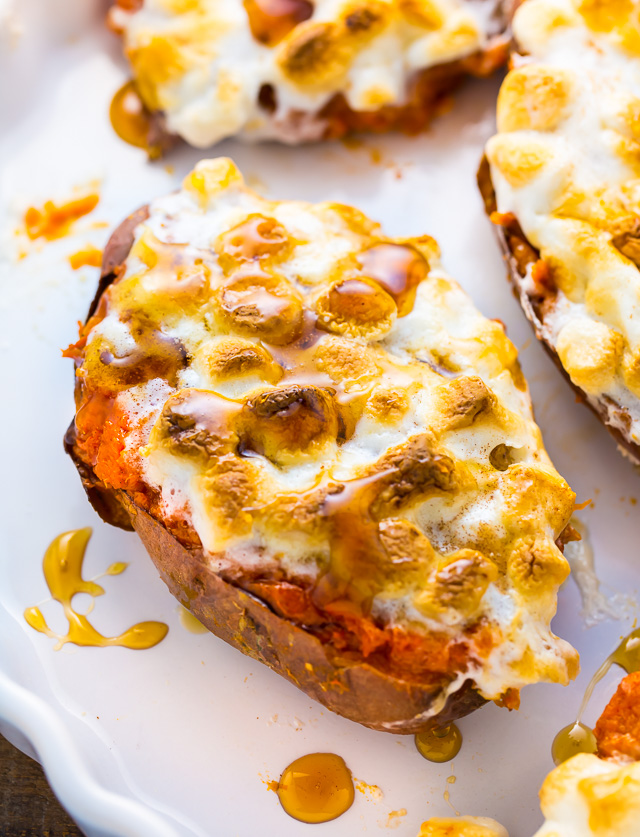 Toasted Marshmallow Twice-Baked Sweet Potatoes are a MUST try this holiday season!