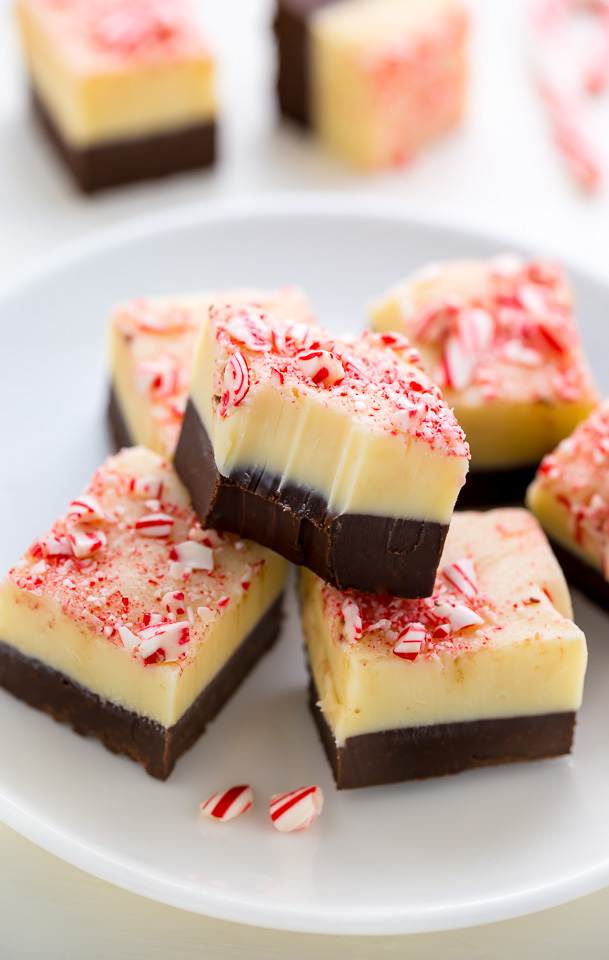 Smooth and creamy Peppermint Bark Fudge!