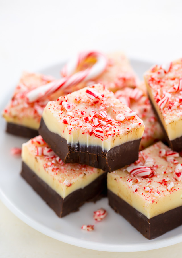 Smooth and creamy Peppermint Bark Fudge!