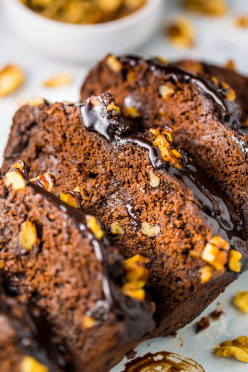 Healthy Chocolate Banana Bread is perfect for breakfast!