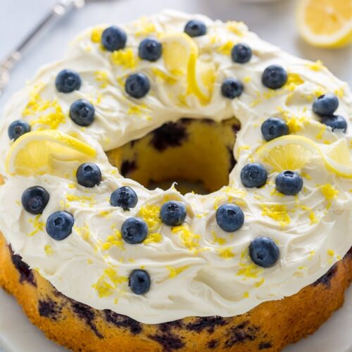 Lemon Blueberry Bundt Cake... Aka how to use up your abundance of blueberries this Summer!!!