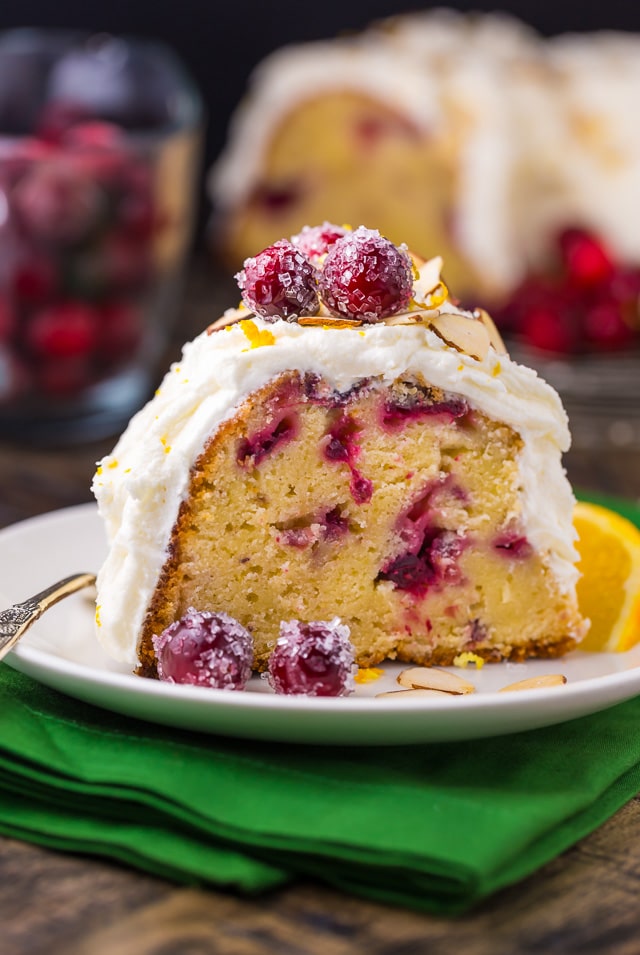 This White Chocolate Cranberry Bundt Cake is so festive and perfect for celebrating the holiday season!