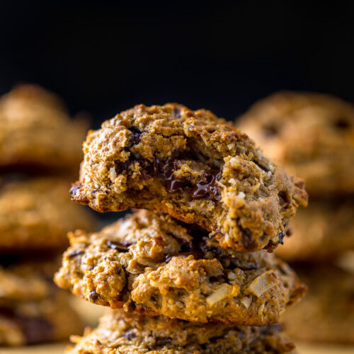 Chocolate Coconut Banana Bread Breakfast Cookies are so delicious and perfect with a cup of coffee!