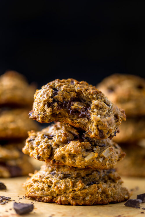 Chocolate Coconut Banana Bread Breakfast Cookies are so delicious and perfect with a cup of coffee!
