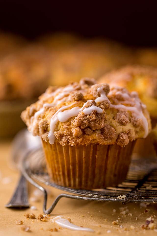 Bakery-Style Coffee Cake Muffins are moist, flavorful, and topped with plenty of buttery crumbs. This is one of those recipes you'll make over and over again!