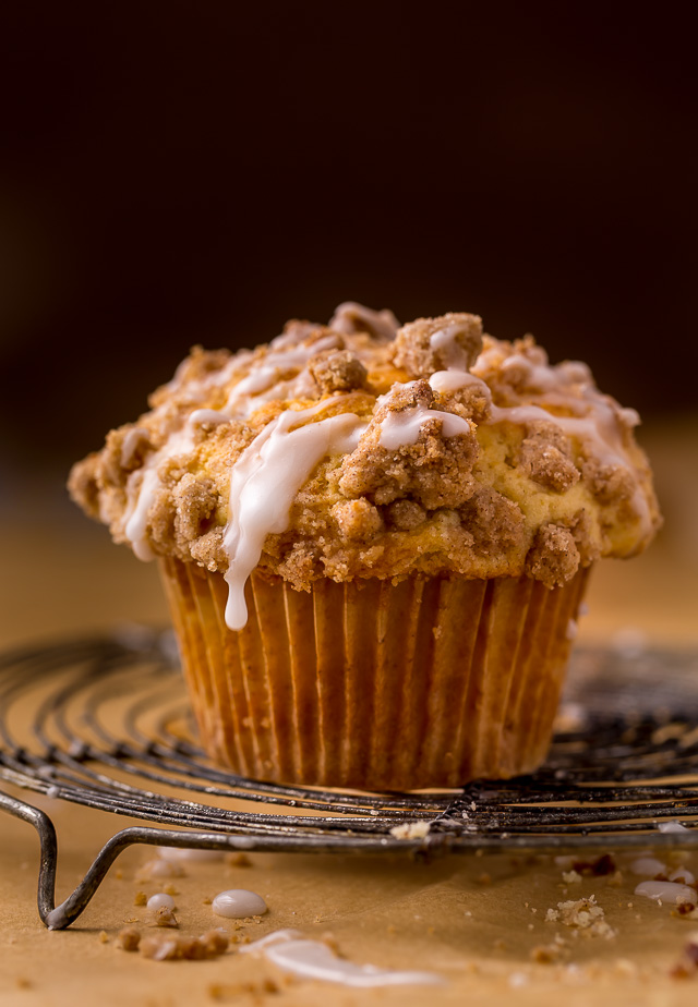 Bakery-Style Coffee Cake Muffins are moist, flavorful, and topped with plenty of buttery crumbs. This is one of those recipes you'll make over and over again!