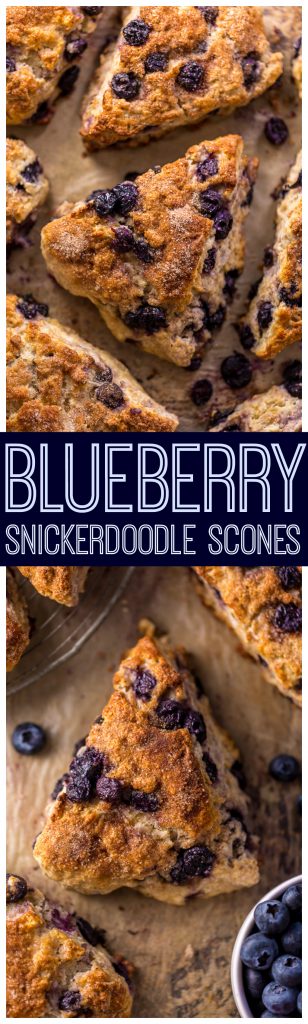 Mmm... these Blueberry Snickerdoodle Scones are so flavorful and perfect for brunch!