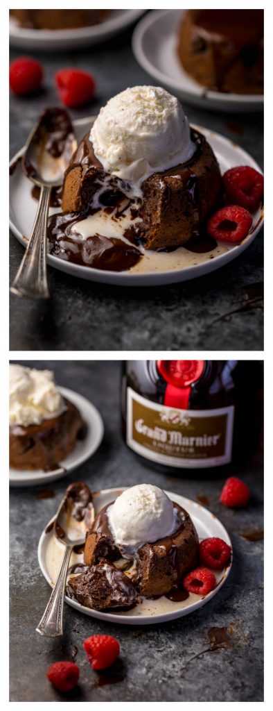 Grand Marnier Molten Chocolate Cakes are rich, decadent, and so delicious! And you won't believe how easy they are to make!