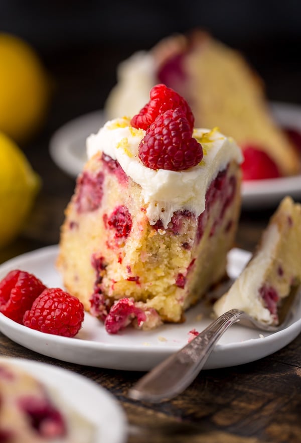 Moist and sunshiny sweet, this Lemon Raspberry Bundt Cake is so perfect for Easter or Mother's Day brunch! Loaded with fresh lemon zest, lemon juice, and raspberries, this cake is loaded with flavor. Perfect for breakfast, brunch, or dessert!