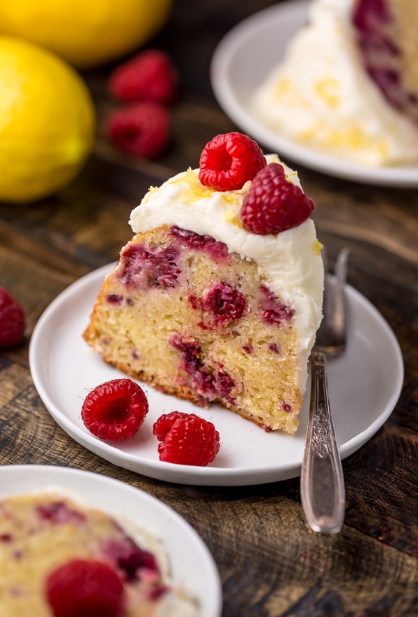 Moist and sunshiny sweet, this Lemon Raspberry Bundt Cake is so perfect for Easter or Mother's Day brunch! Loaded with fresh lemon zest, lemon juice, and raspberries, this cake is loaded with flavor. Perfect for breakfast, brunch, or dessert!