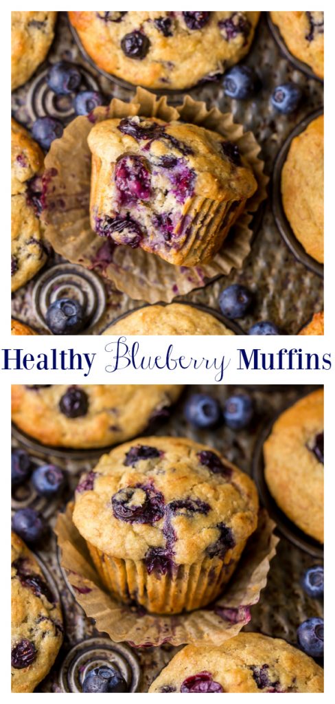 Greek Yogurt Blueberry Muffins