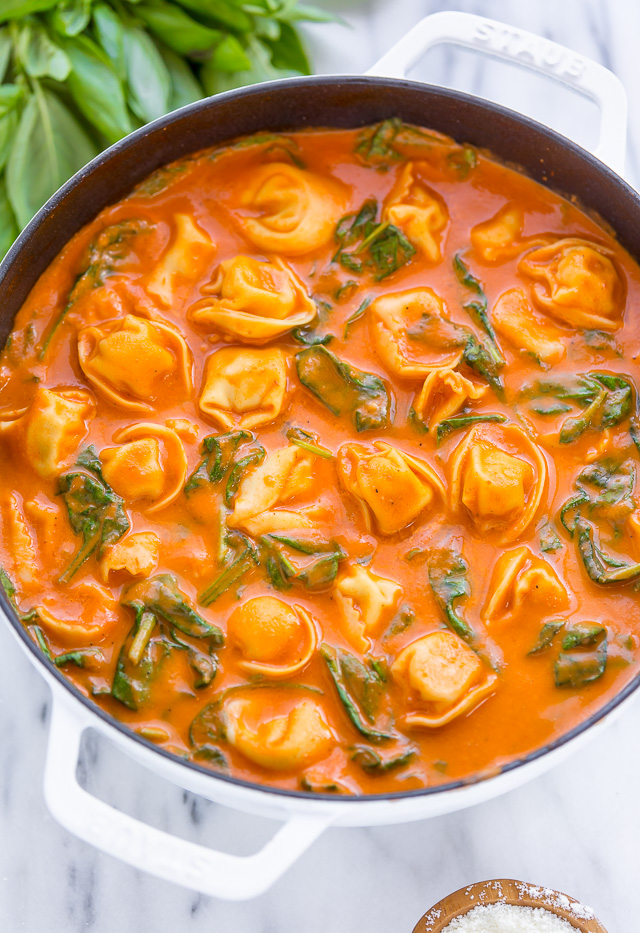 Creamy Tomato Tortellini Soup