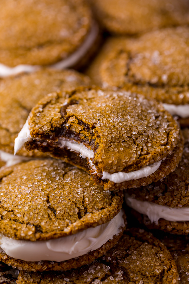 molasses cream pie cookies