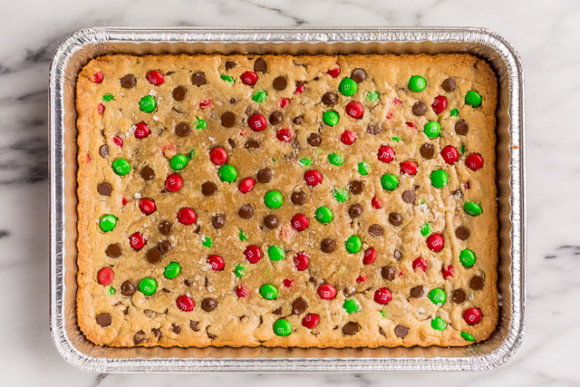 Holiday M&M Blondies