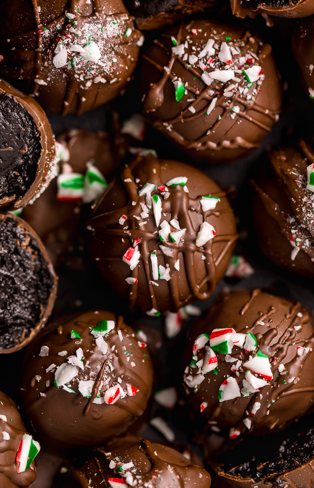 Peppermint Oreo Truffles