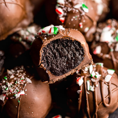 Peppermint Oreo Truffles