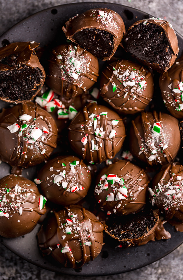 Peppermint Oreo Truffles