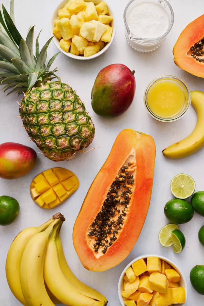 Tropical smoothie ingredients