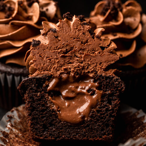 The Best Brooklyn Blackout Cupcakes are insanely moist, filled with chocolate pudding, and topped with fudgy chocolate frosting and chocolate cake crumbs! Just like Brooklyn Blackout Cake... but in cupcake form! These require a little advance planning, but are sure to be a showstopper at your next event!