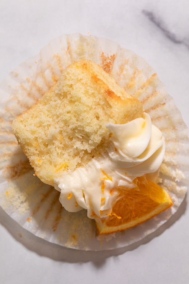 Today I'm teaching you how to make Mimosa Cupcakes! Light and fluffy, these delicious cupcakes are made with freshly squeezed orange juice, orange zest, and of course, CHAMPAGNE! One of my favorite cupcake recipes for brunch or special occasions like Easter, Mother's Day, or New Year's Eve!