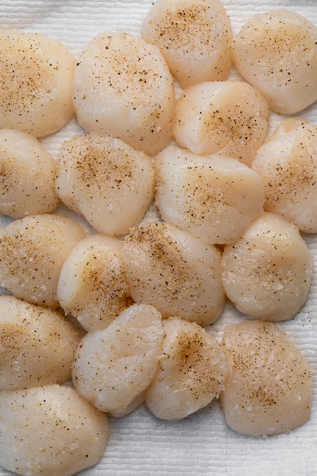 Perfectly pan seared scallops are served in a delicious white wine lemon caper sauce! This special occasion recipe is so easy and comes together in less than 20 minutes! Just be sure not to overcook your scallops, only cook for 1 minute and 30 seconds or so per side!