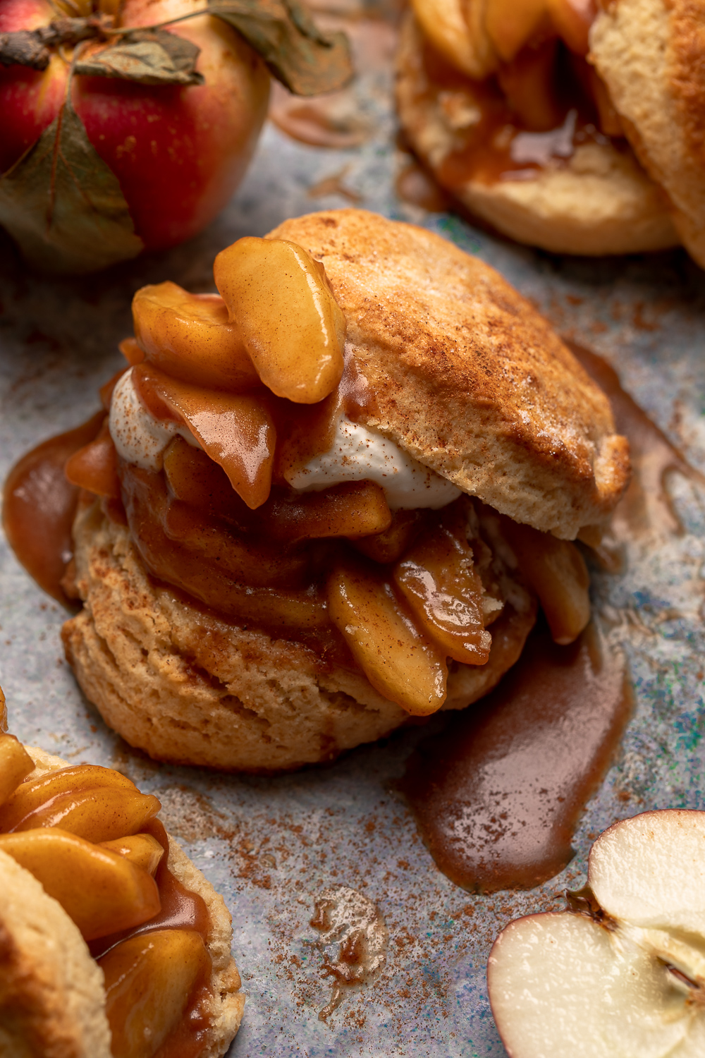 Featuring buttery biscuits topped with sugar and cinnamon and gooey apple pie filling, these cinnamon apple shortcakes are a Fall favorite! A great way to use up an abundance of apples. Top with freshly whipped cream or ice cream!
