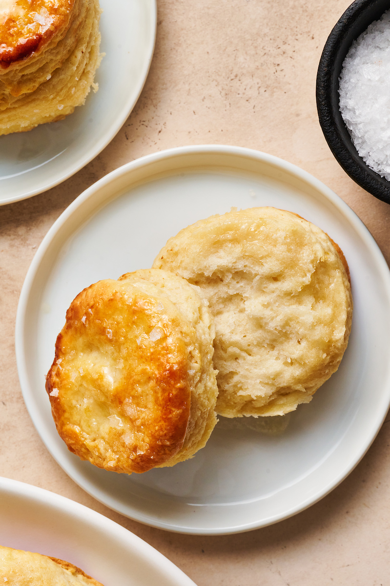 Flaky Golden Brown Buttermilk Biscuits are perfect for breakfast, brunch, or dinner! An easy crowd-pleasing recipe that will instantly become a favorite with your family! No food processor required!